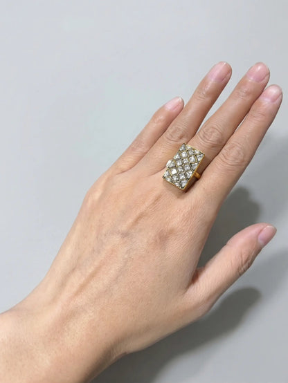 Jewel Street fashion rings for women showcasing a 5.86 gram handcrafted stone design.